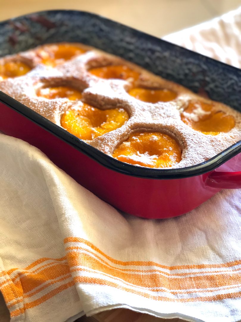 Gâteau à l'abricot et aux amandes sans gluten
