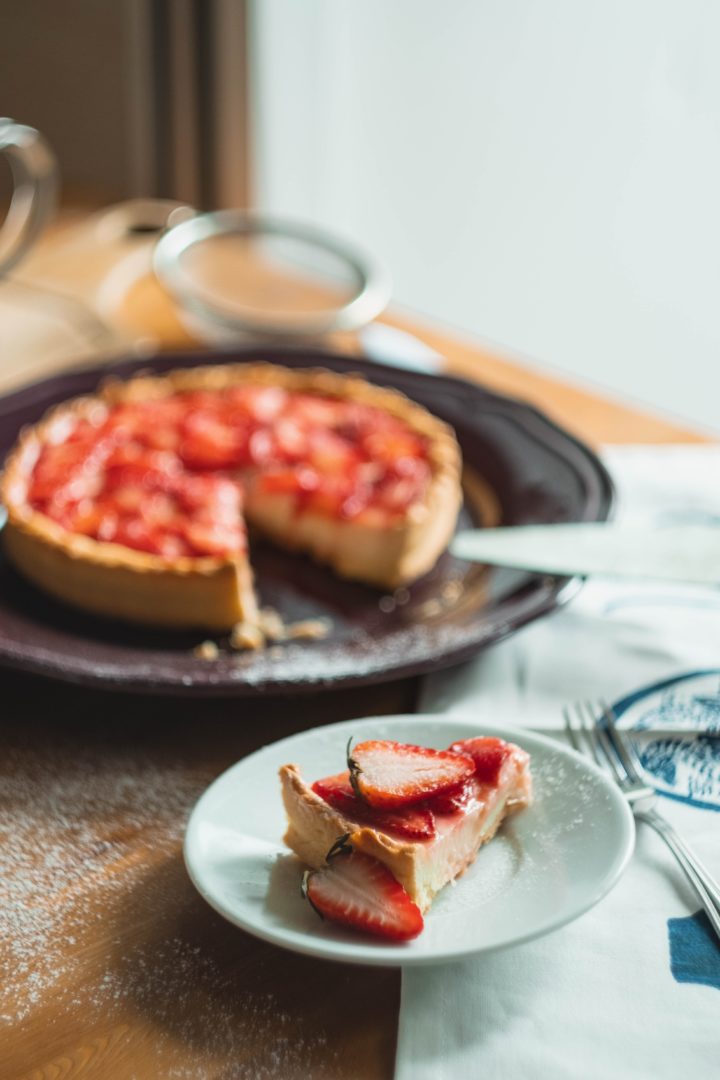 Tarte aux fraises sans gluten