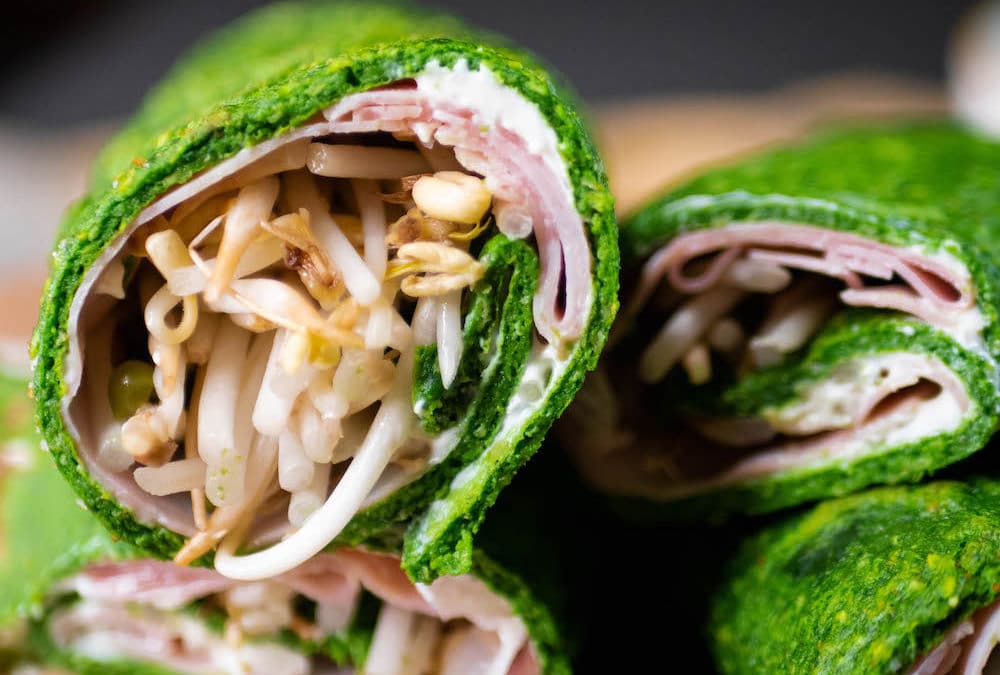 Wraps sans gluten aux épniards