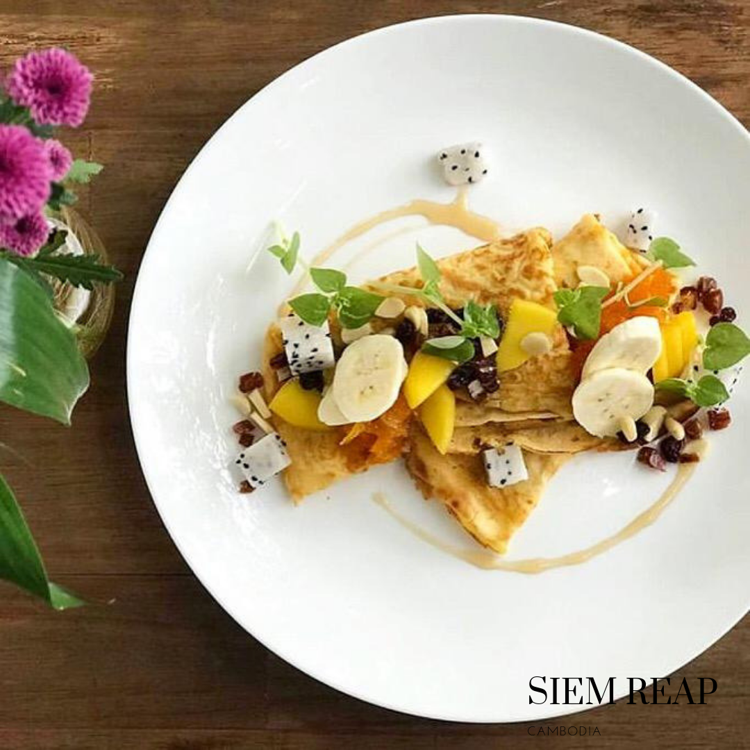 Un peu d'énergies après avoir visiter les temples d'Angkor à Artillery, un restaurant sans gluten à Siem Reap