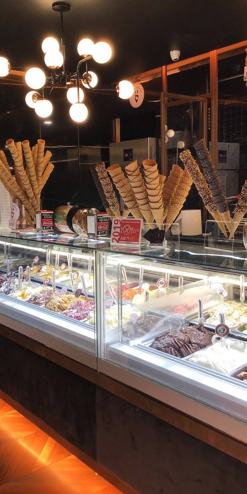 Gelato g Italiano, boulangerie sans gluten à Rome, Italia