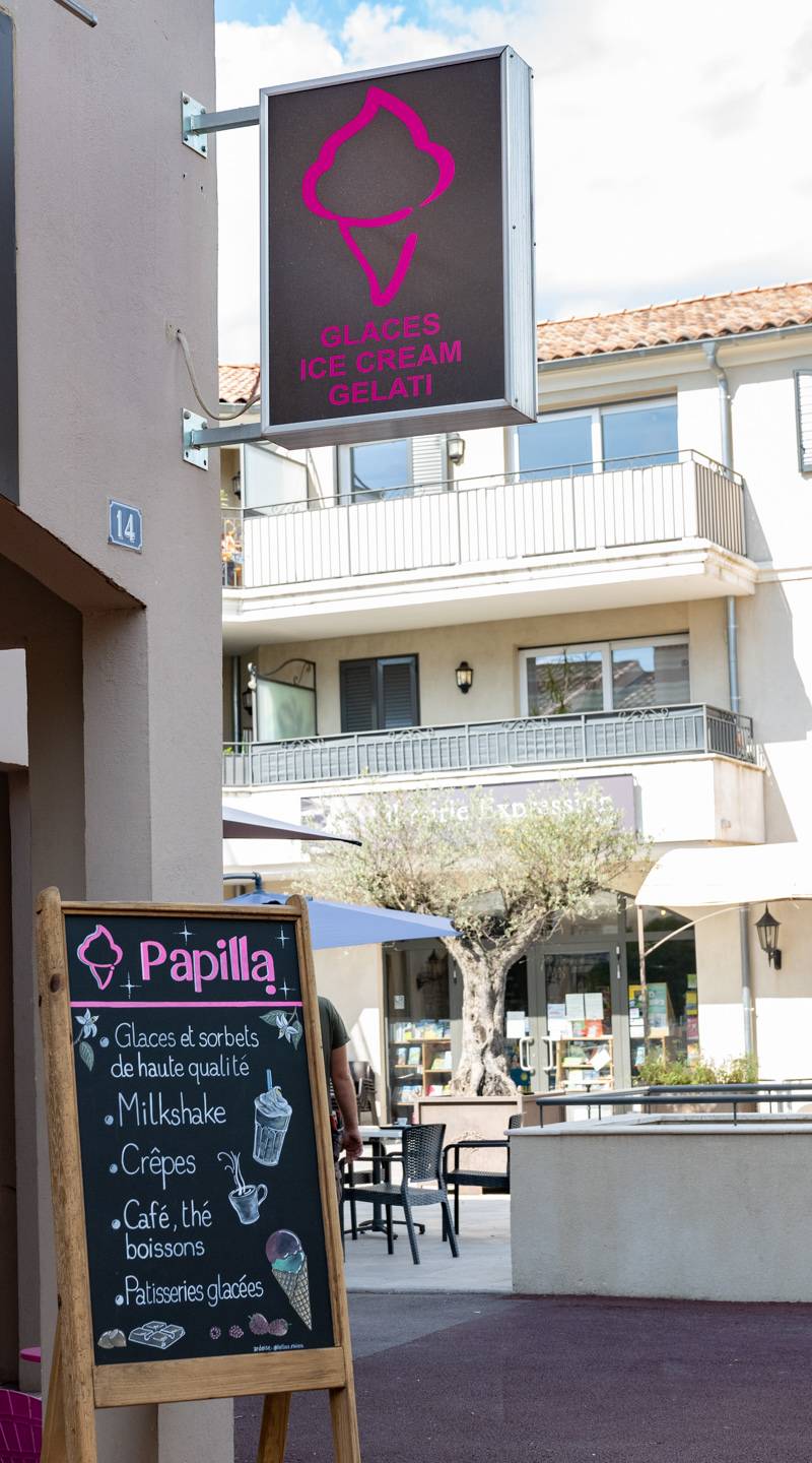 Papilla Maître Artisan Glacier Chateauneuf-Grasse, boulangerie sans gluten à Châteauneuf de Grasse