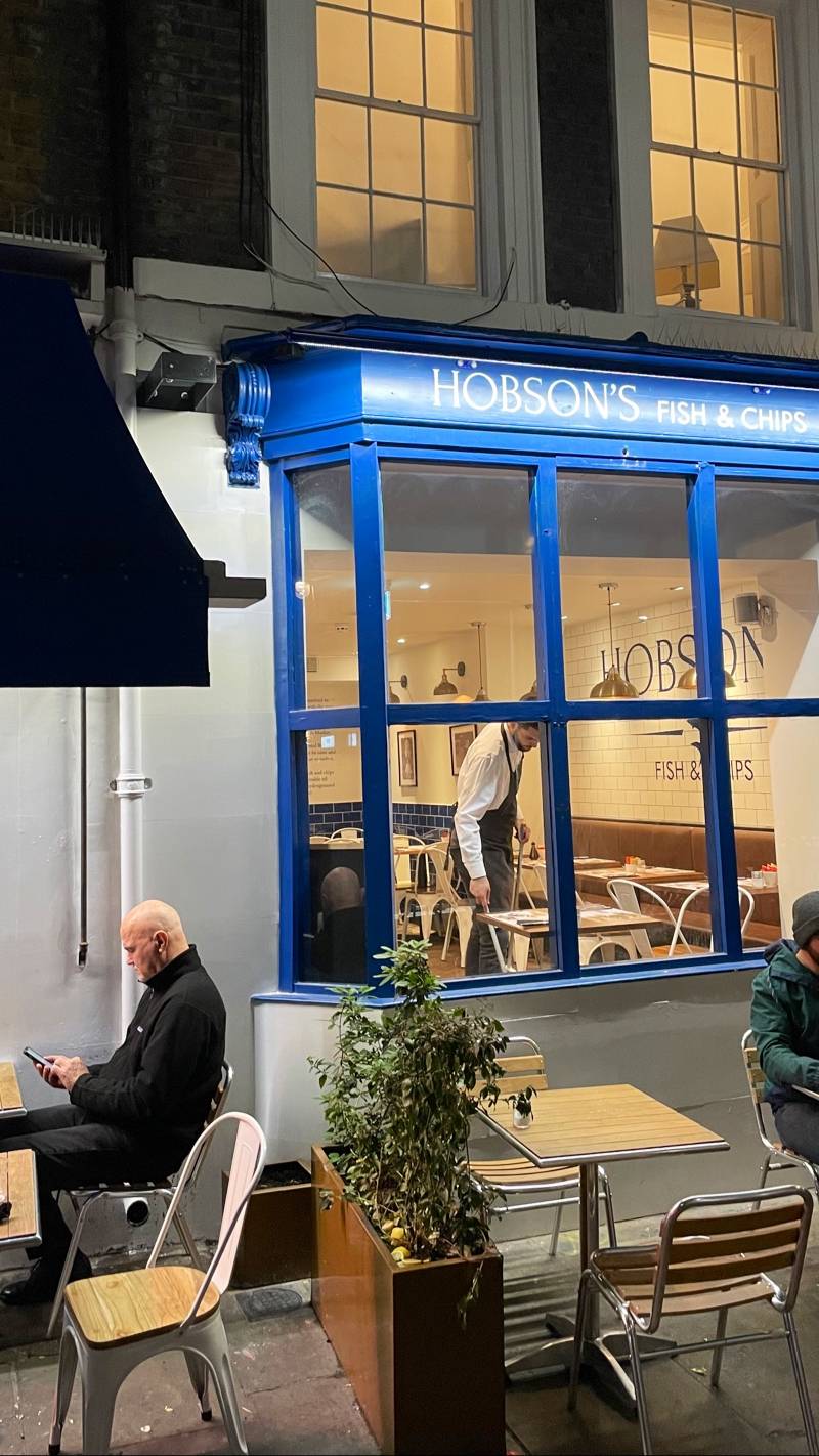 Hobson`s Fish & Chips soho, restaurant sans gluten à Londres Royaume-Uni — photo 2