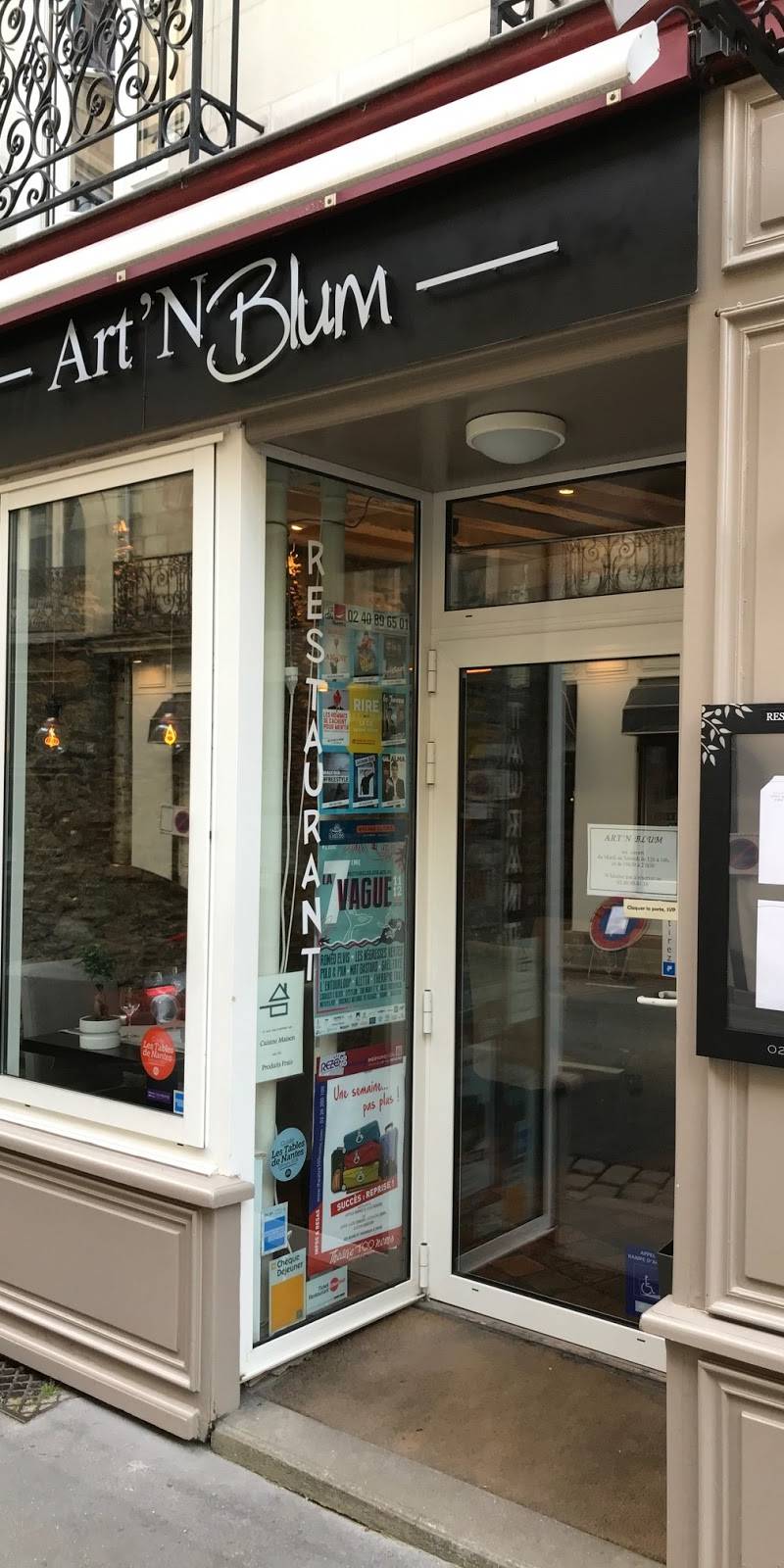 Restaurant Art'N Blum - Restaurant Nantes, restaurant sans gluten à Nantes
