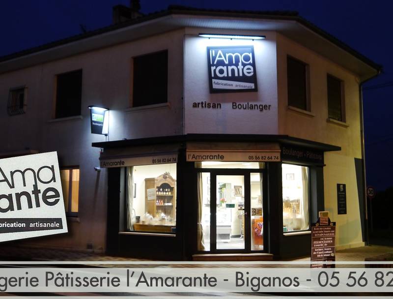 Boulangerie Pâtisserie l'Amarante, boulangerie sans gluten à Biganos